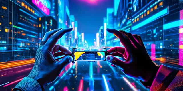 Which statement describes augmented reality (ar) technology?