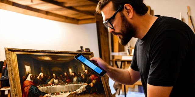 How do you create augmented reality for paintings