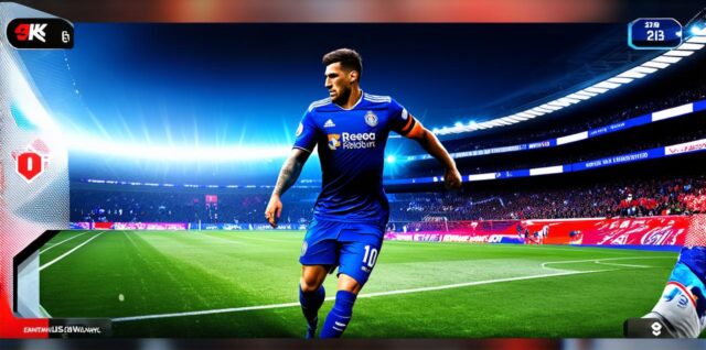 How is augmented reality used in watching a football game