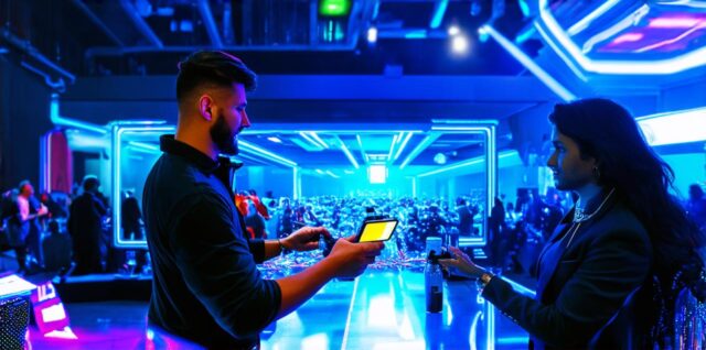 How is augmented reality used in events